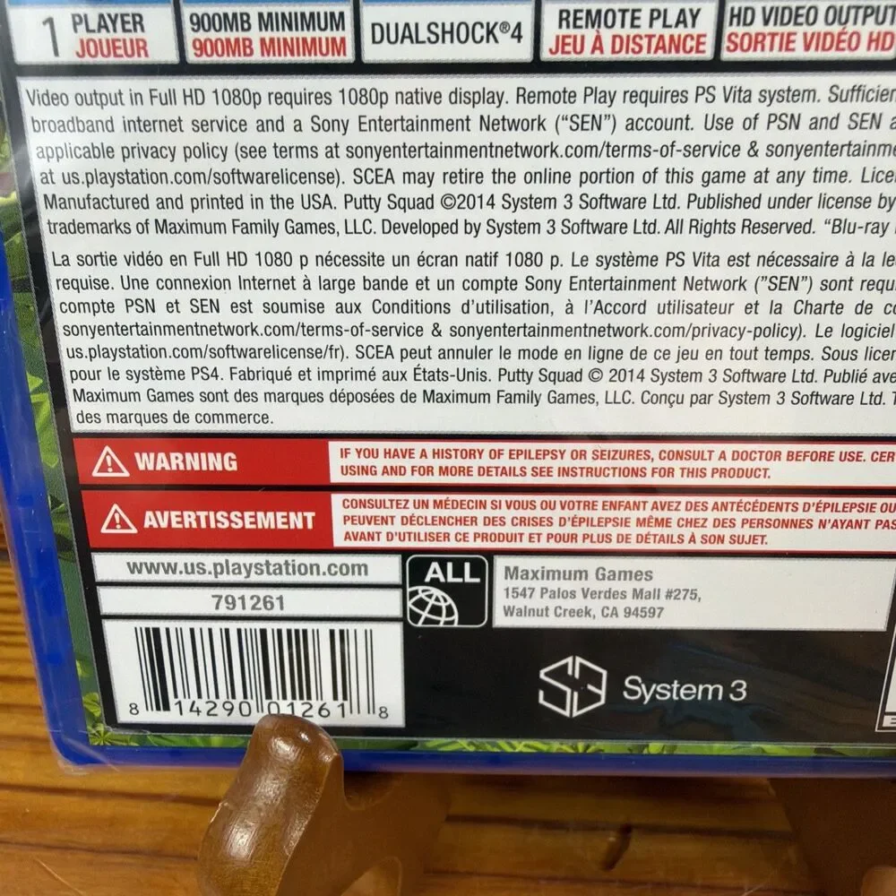Putty Squad (Sony PlayStation 4, 2014) PS4 New Factory Sealed